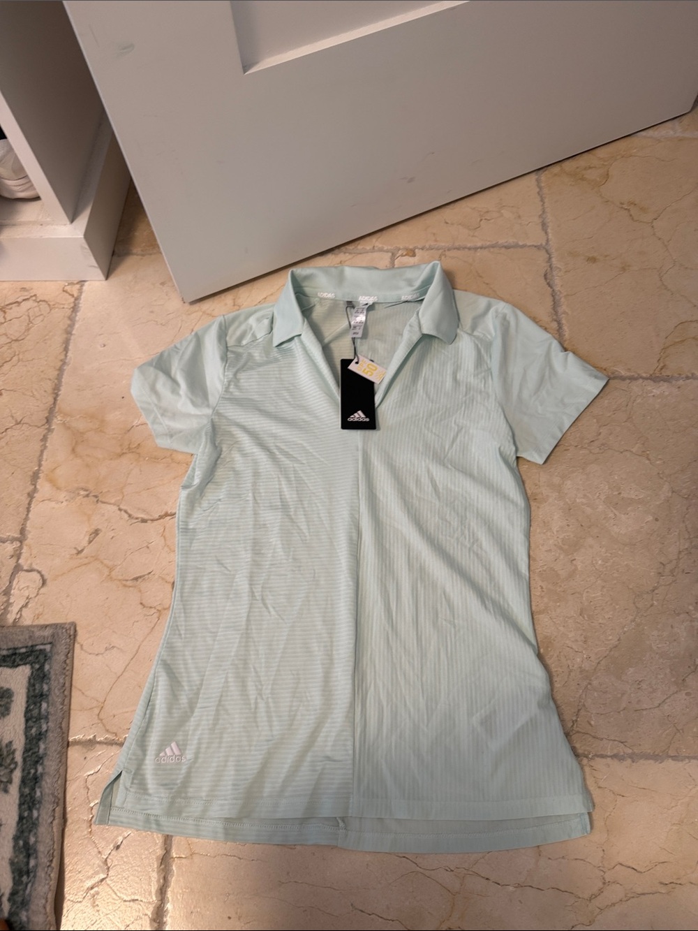 adidas Women’s Light Mint Short-Sleeve Polo Shirt